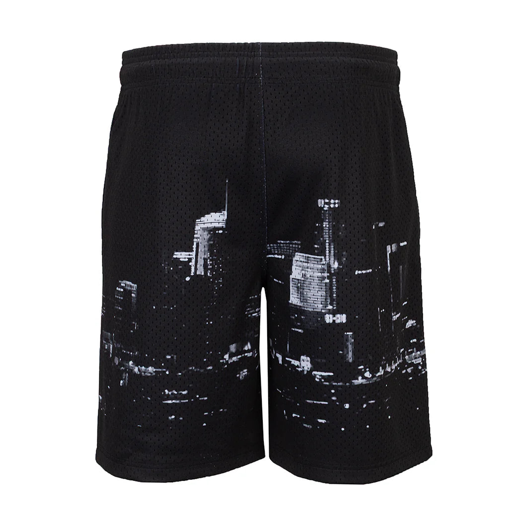 Printed Mesh Short Skyline - Mens