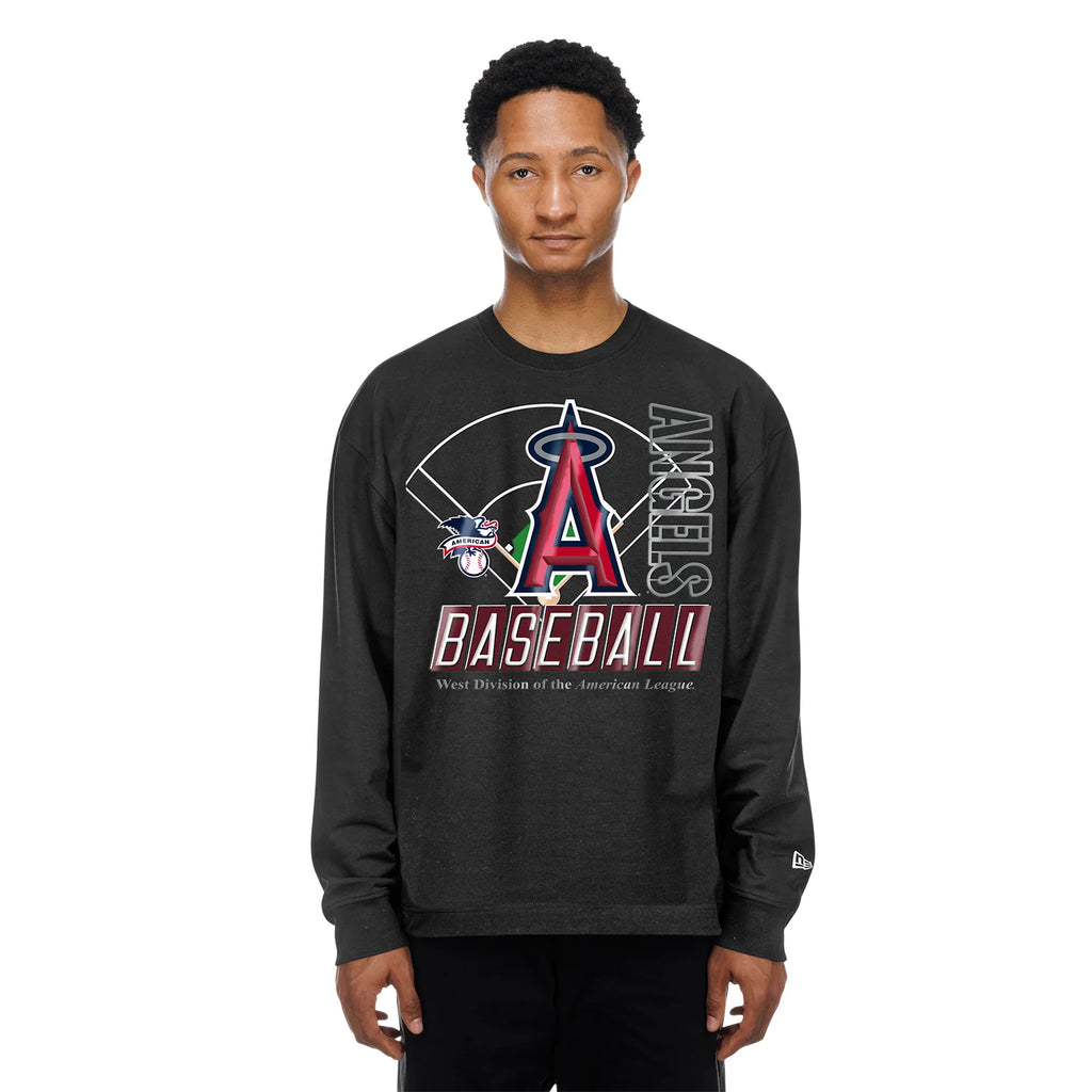 Los Angeles Angels Graphic LS Crew -Mens