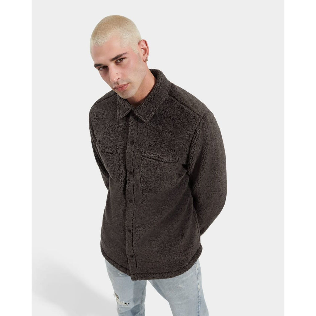 Men's Tasman fluff Snap Shirt in Ink