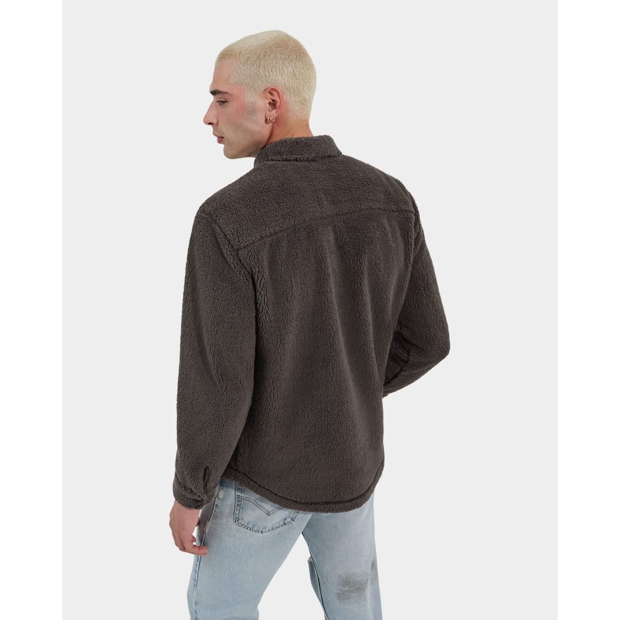 Men's Tasman fluff Snap Shirt in Ink