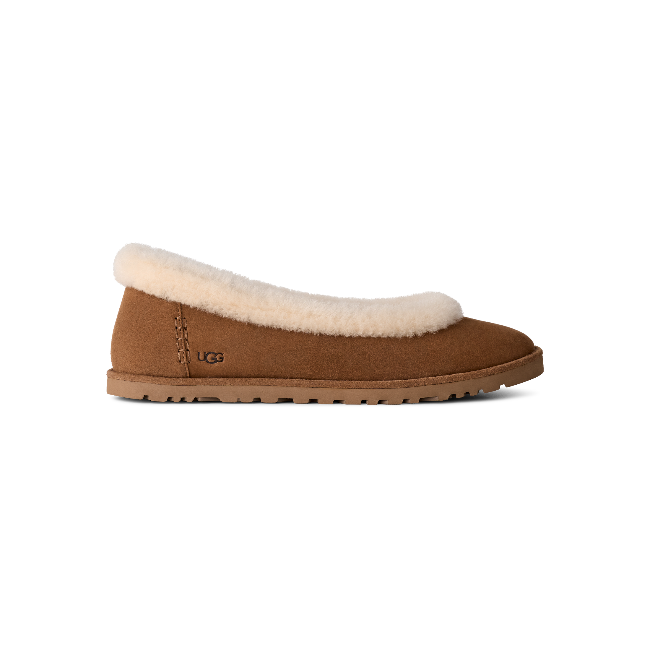 Women's Zora Ballet Flat in Chestnut