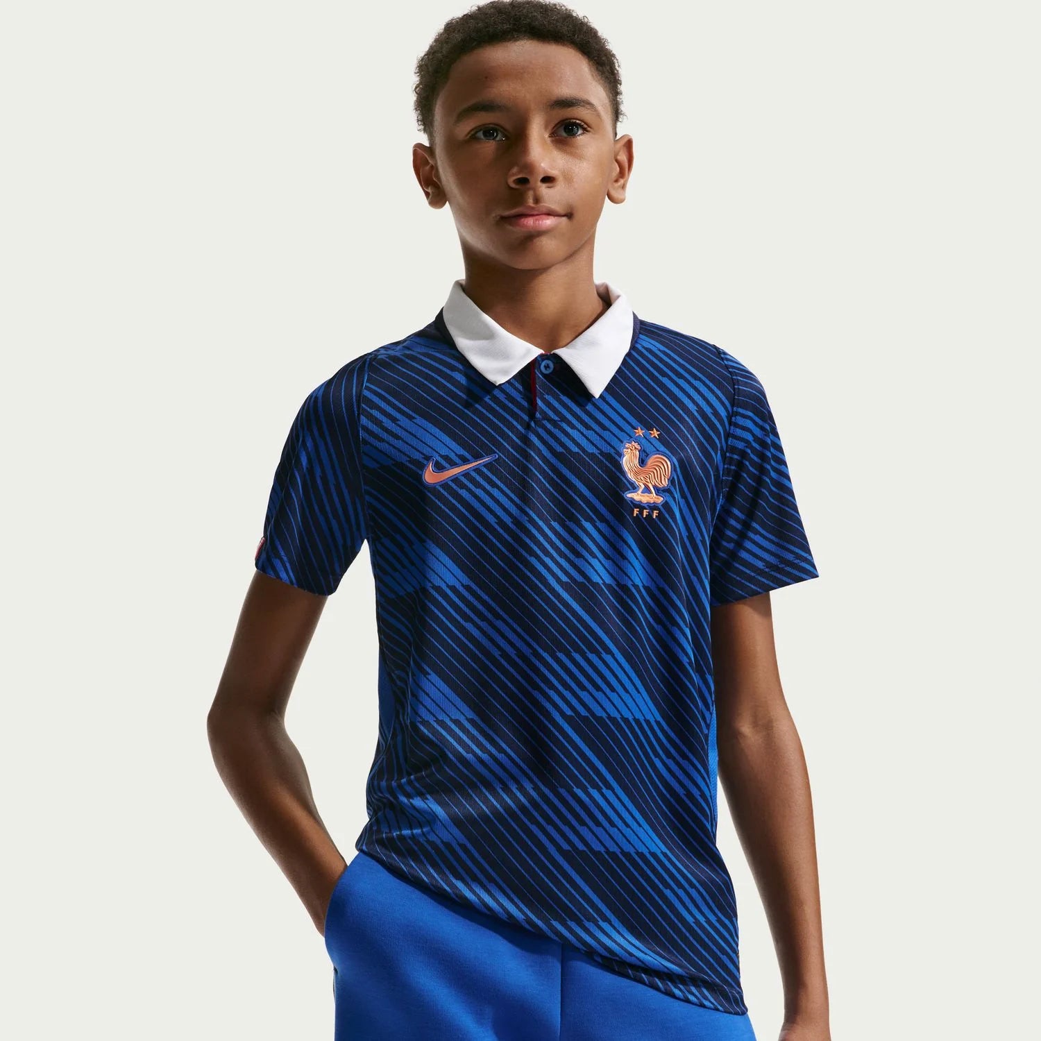 France 26/27 Stadium Home Jersey - Youth