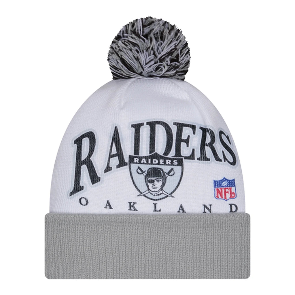 Oakland Raiders Knit Spirit Pom Beanie