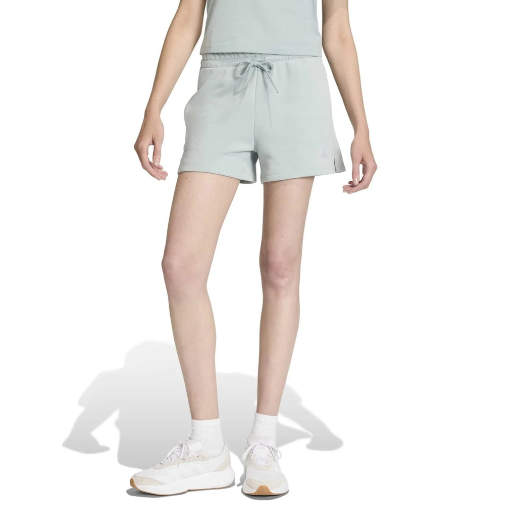 Essentials 3 Stripes Cotton Shorts - Womens