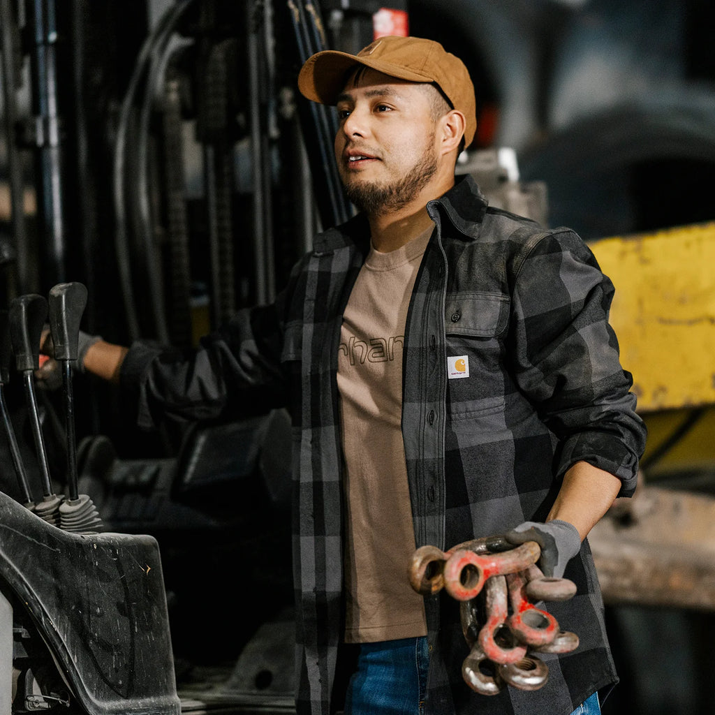 HW Loose Plaid Flannel -Mens