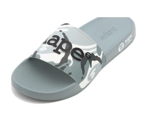 AAPE Grey Camo Slides