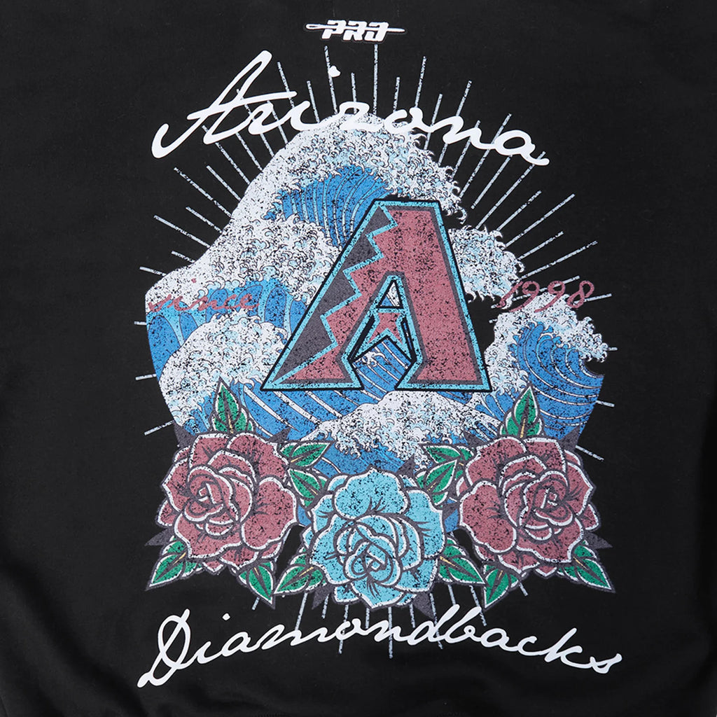 Arizona Diamondbacks Wave & Roses Hoodie -Mens