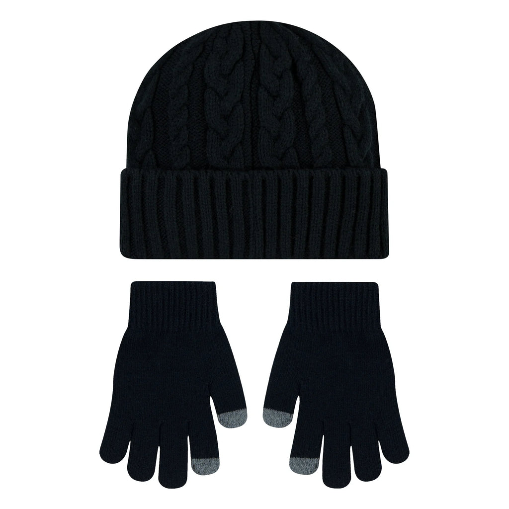 Youth Cable Knit Beanie & Glove Set