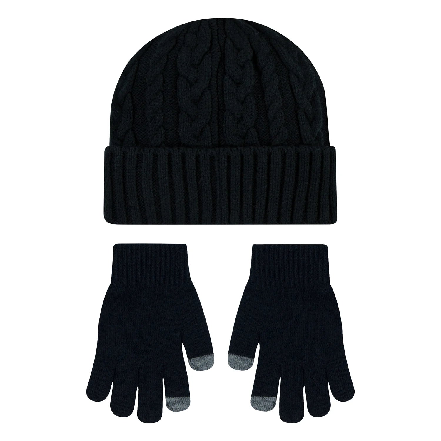 Youth Cable Knit Beanie & Glove Set