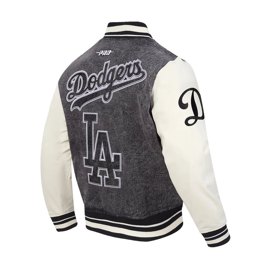 Los Angeles Dodgers Varsity Black Jacket -Mens