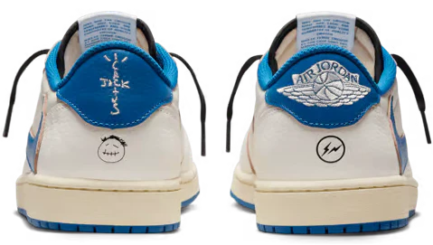1 Retro Low OG SP Fragment x Travis Scott Sail Military Blue