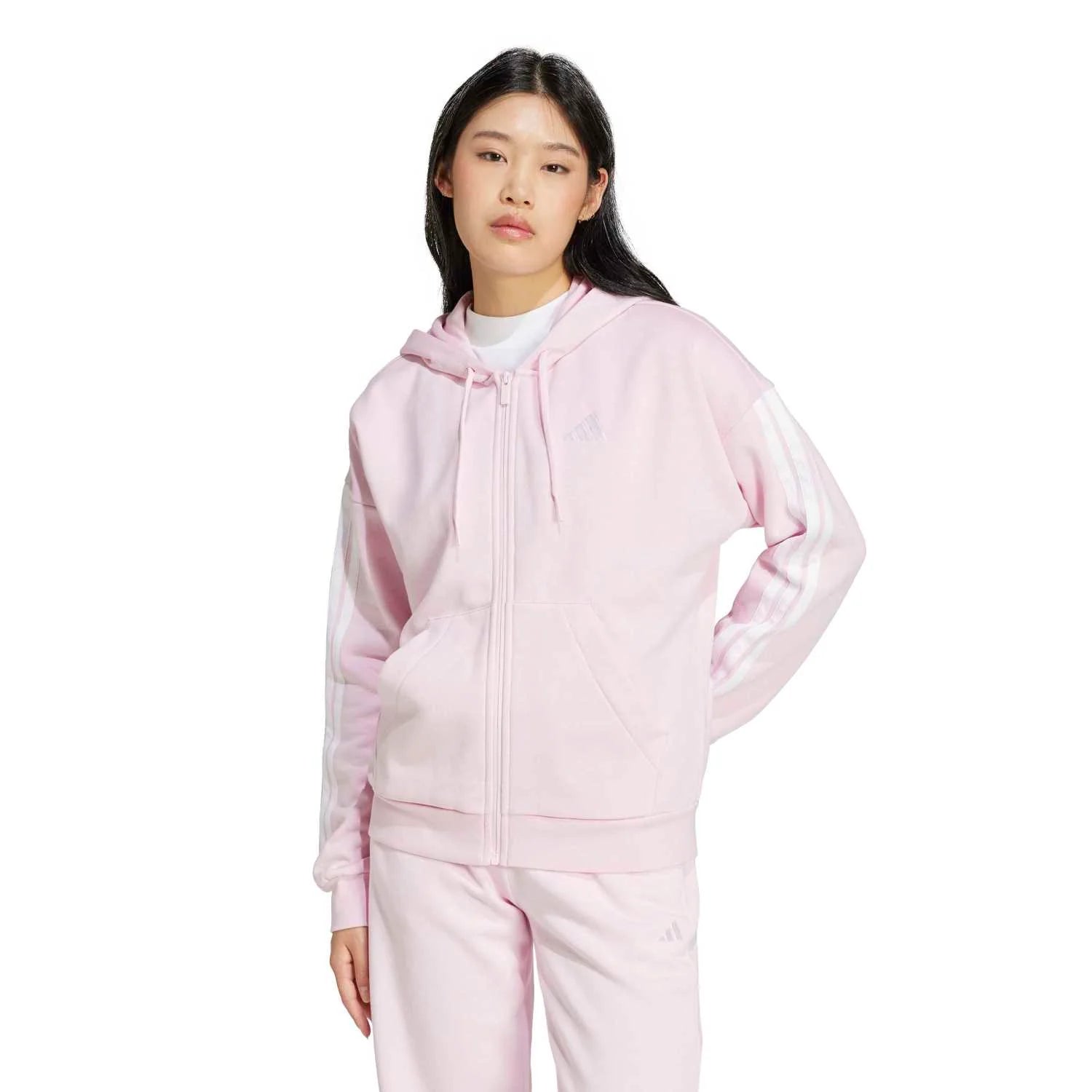 Essentials 3-Stripe FZ Hoody - Womens