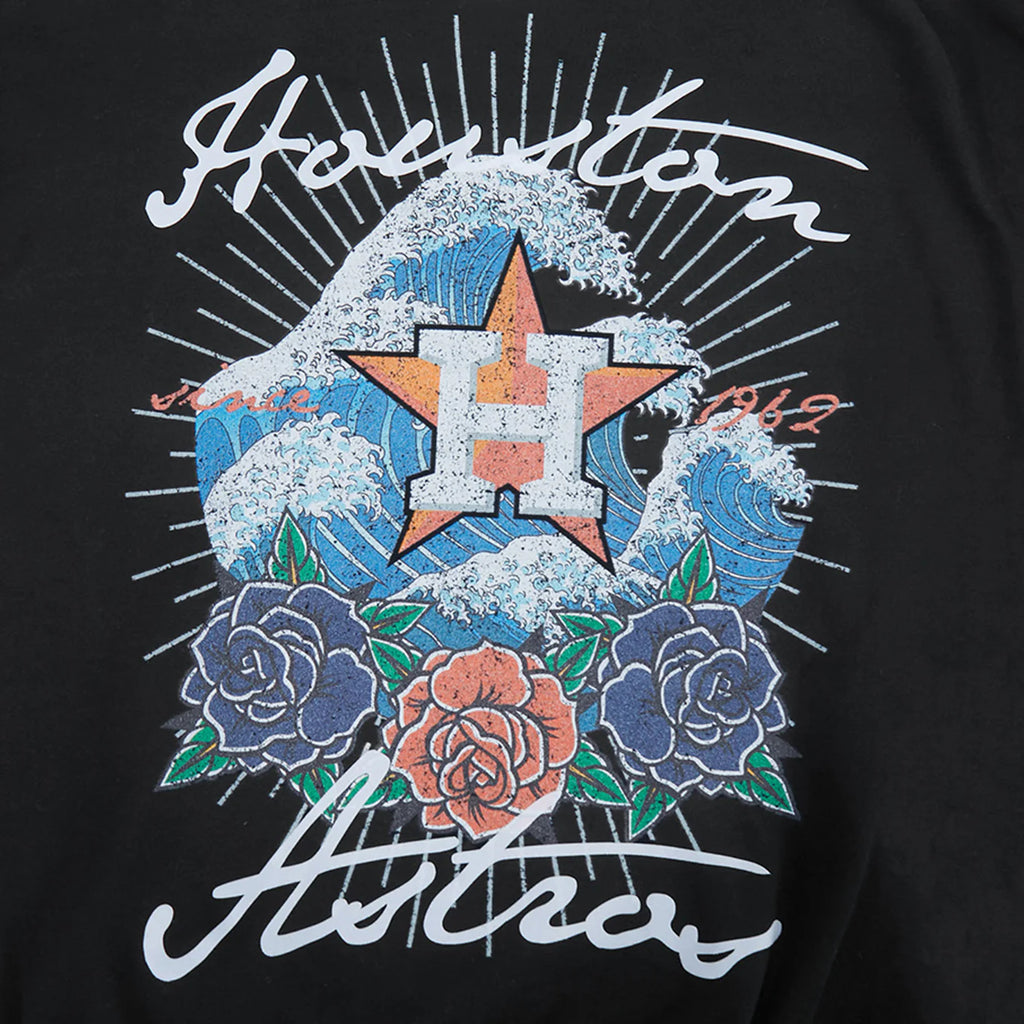 Houston Astros Wave & Roses Hoodie-Mens