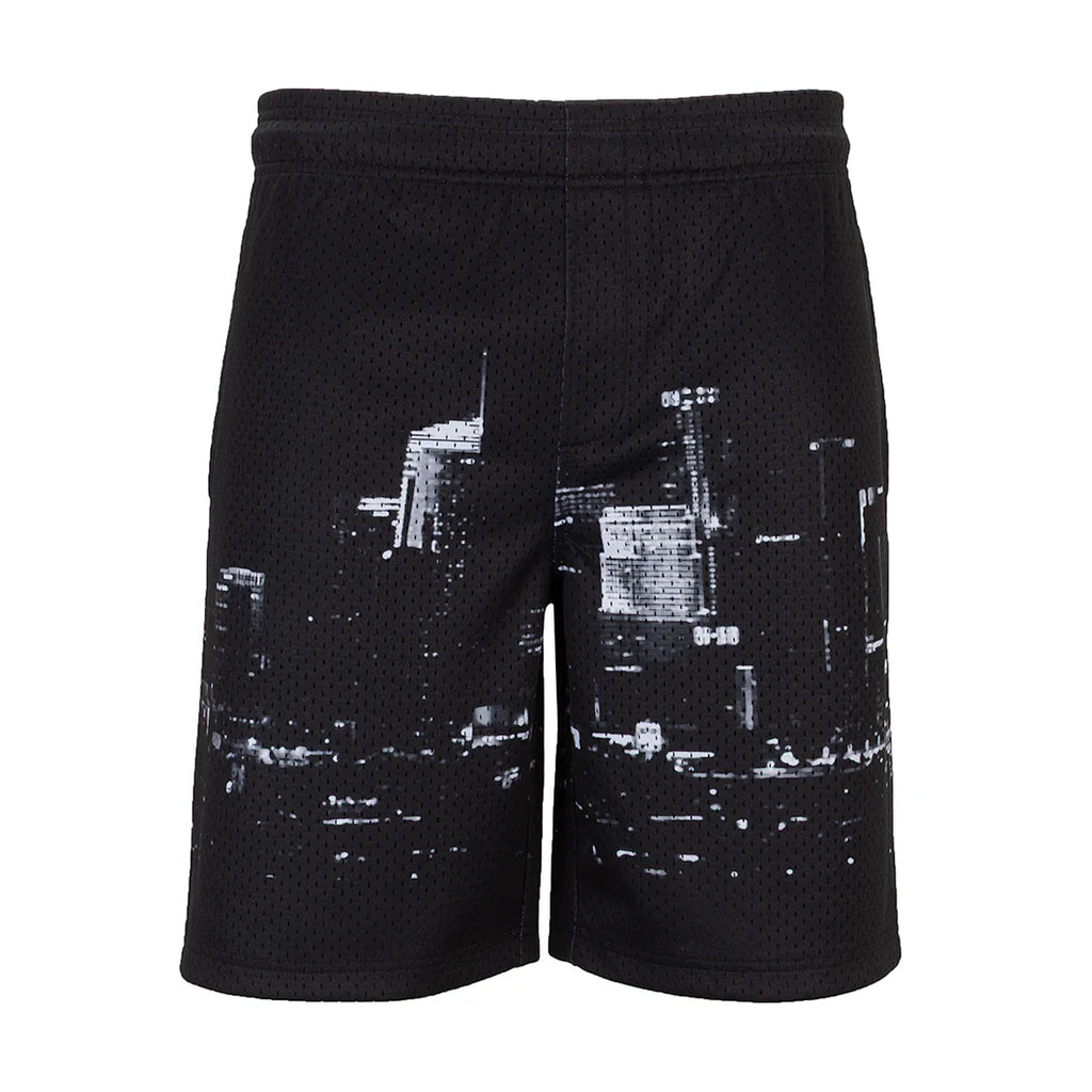 Printed Mesh Short Skyline - Mens