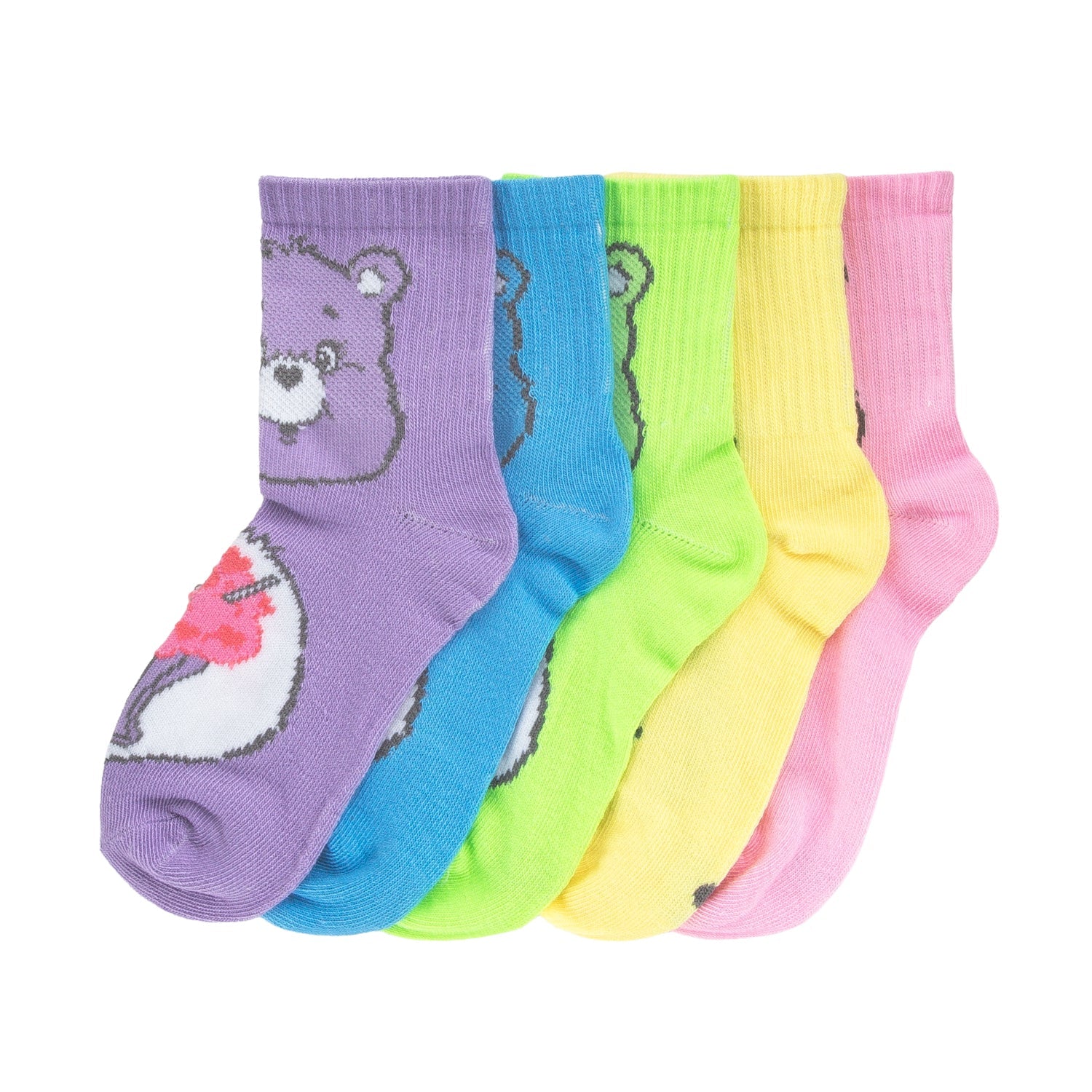 5 Pack Kids Care Bear Mid Crew