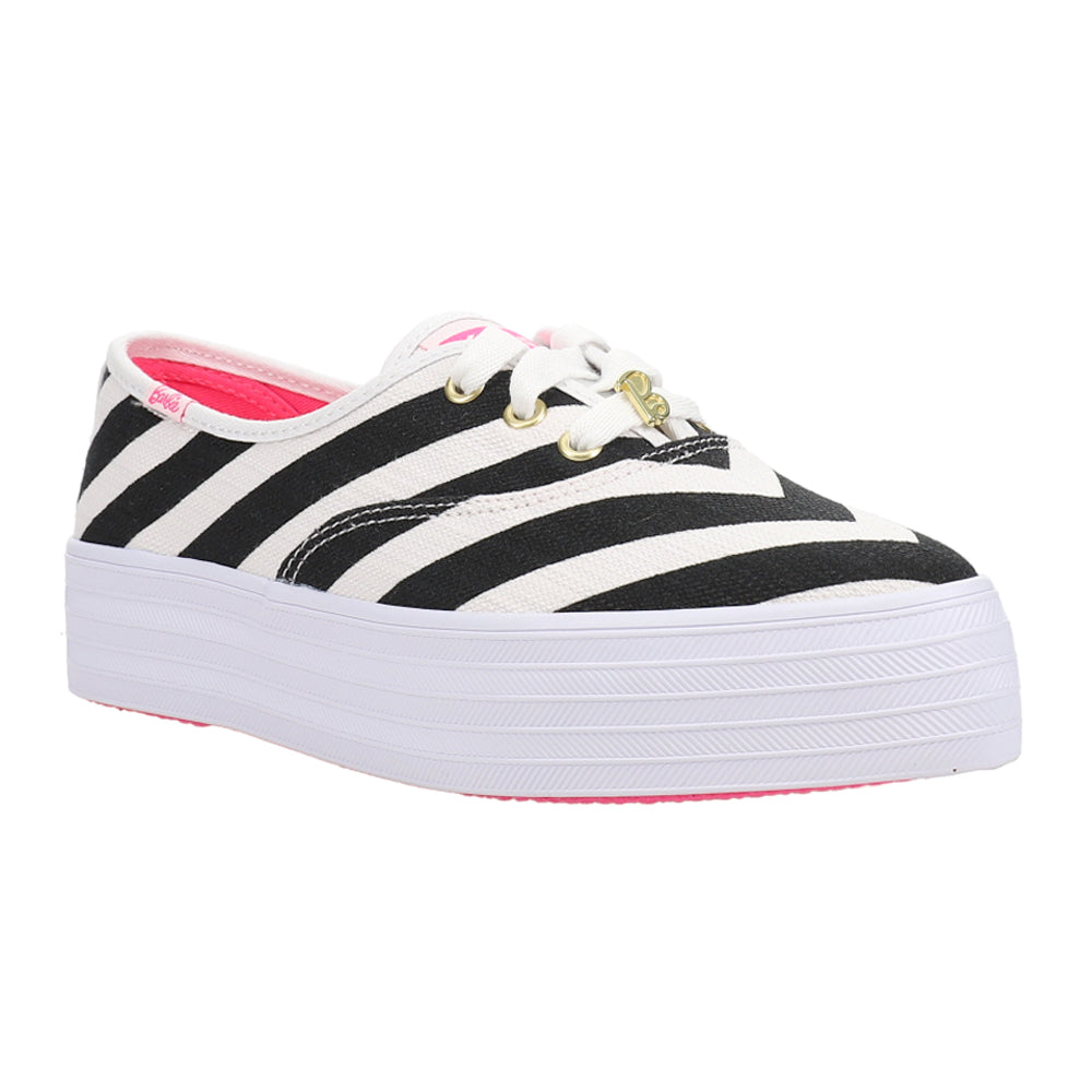 Keds x Barbie Point Striped Canvas Lace Up Sneakers