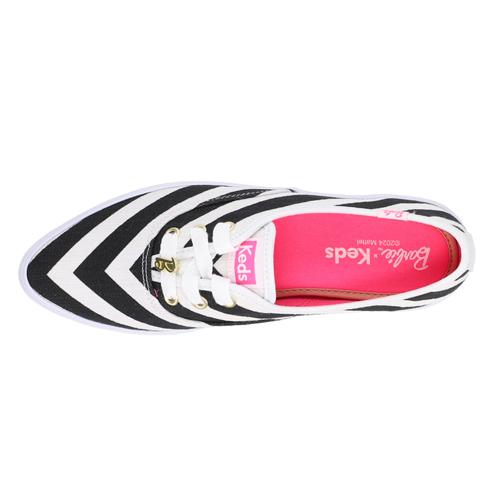Keds x Barbie Point Striped Canvas Lace Up Sneakers