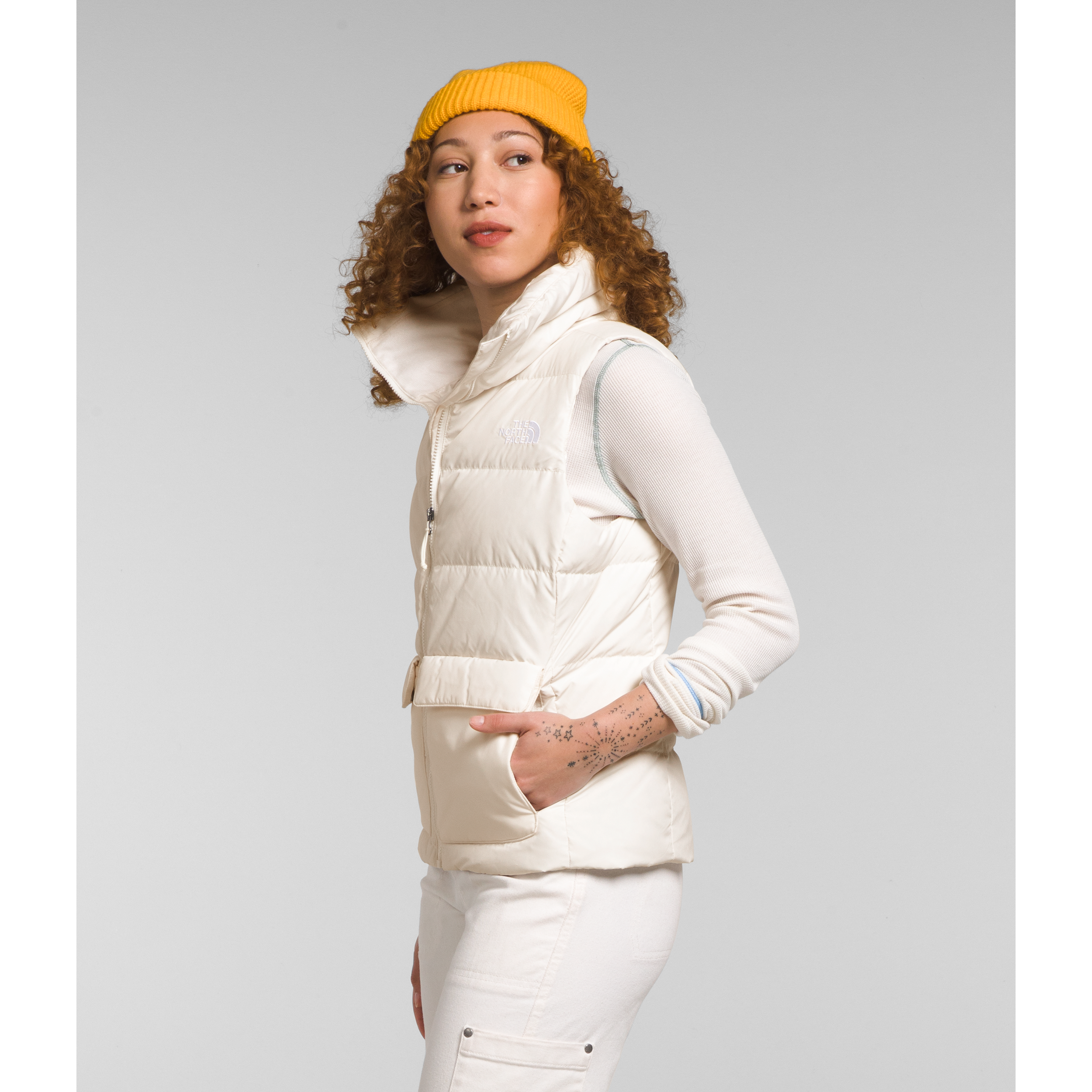 Women's Gotham Vest in Gardenia White