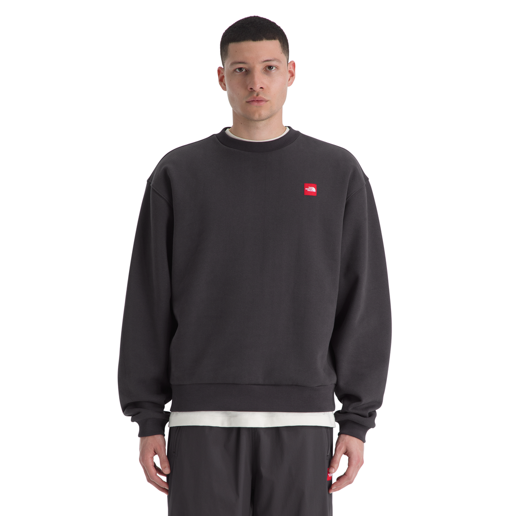 Men's Red Box Crew in Obsidian