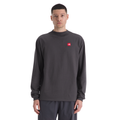 Men's Red Box Long-Sleeve Tee in Obsidian