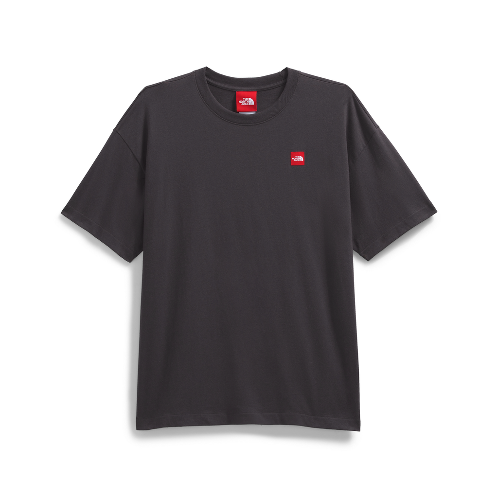 Men's Red Box Short-Sleeve Tee in Obsidian