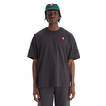Men's Red Box Short-Sleeve Tee in Obsidian