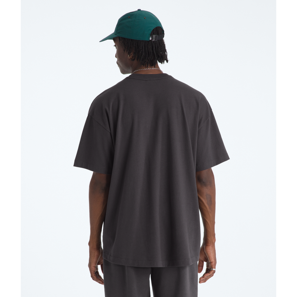 Men's Red Box Short-Sleeve Tee in Obsidian