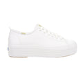Triple Up Leather Lace Up Sneakers
