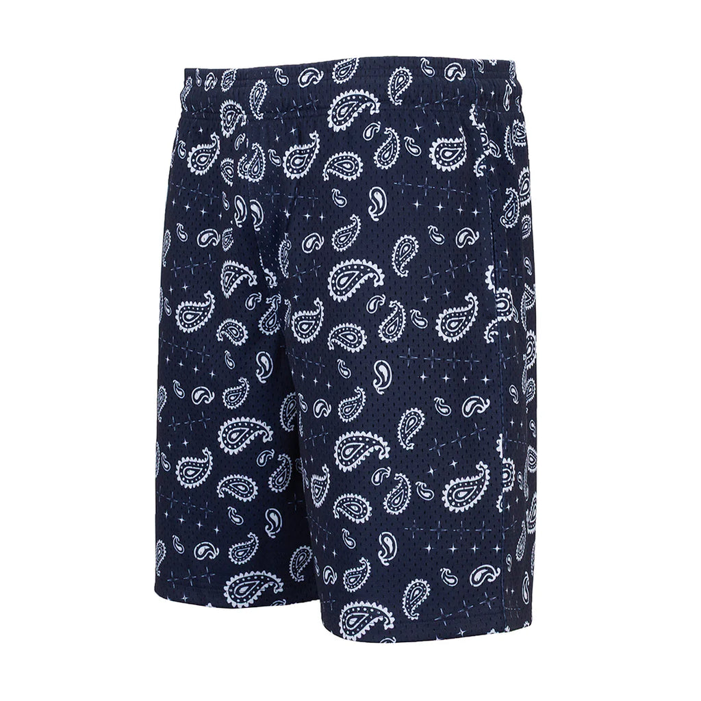 Printed Mesh Short Tossed Paisly - Mens