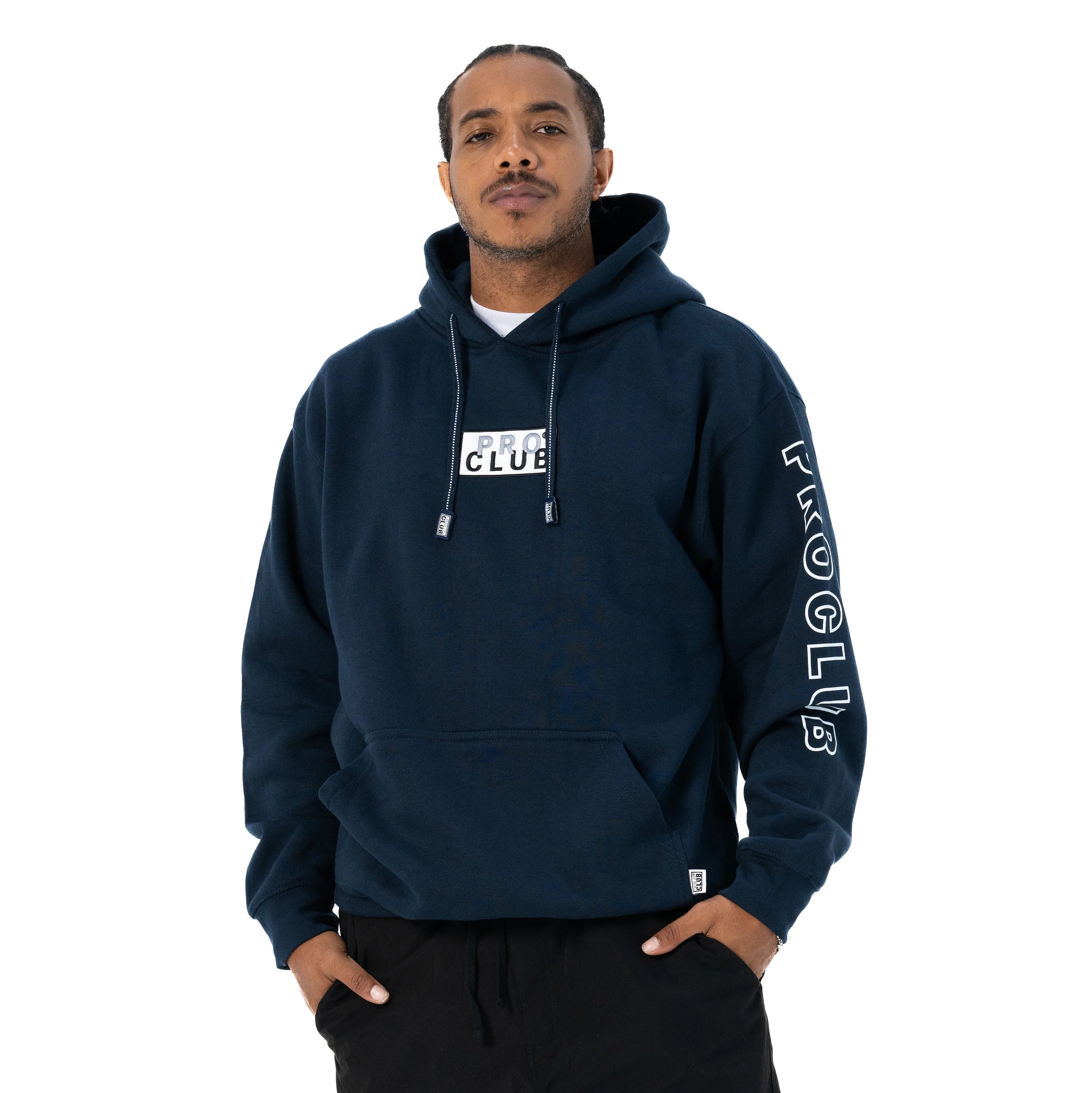 Embroidered Box Logo Hoody - Mens