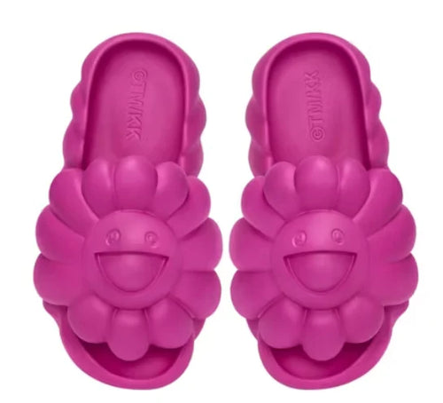 Takashi Murakami Ohana Full-Bloom Slide Raspberry Rose