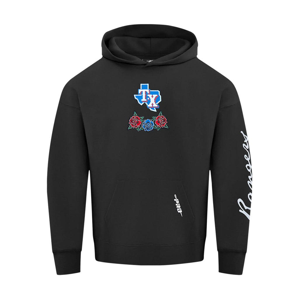 Texas Rangers Wave & Roses Hoodie -Mens