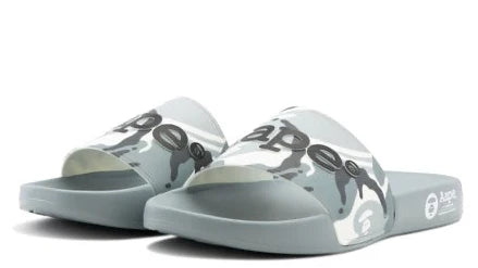 AAPE Grey Camo Slides
