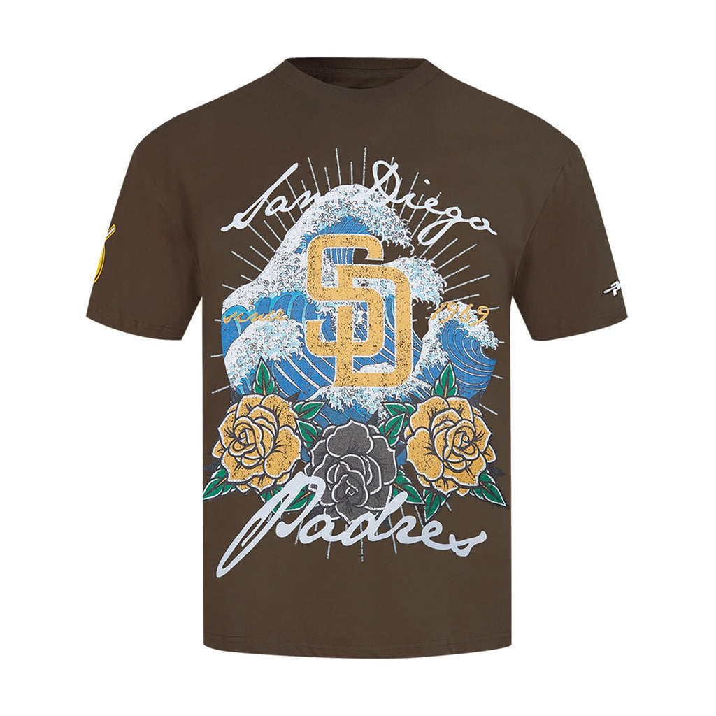 San Diego Padres Wave & Roses Tee -Mens