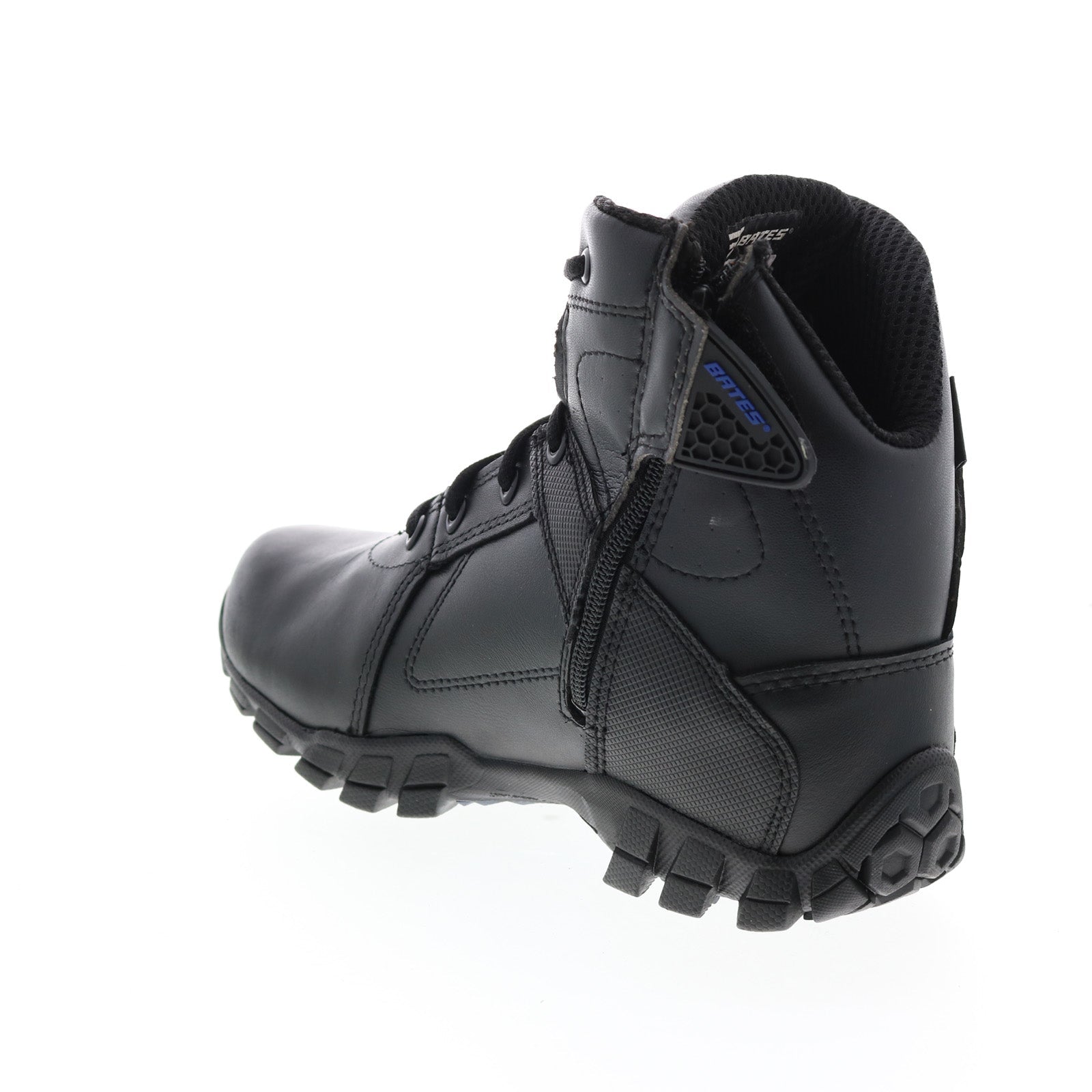 Bates Shock 6" Side Zip E07006 Mens Black Wide Leather Tactical Boots