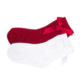 2 Pack Satin Bow Dress Sock