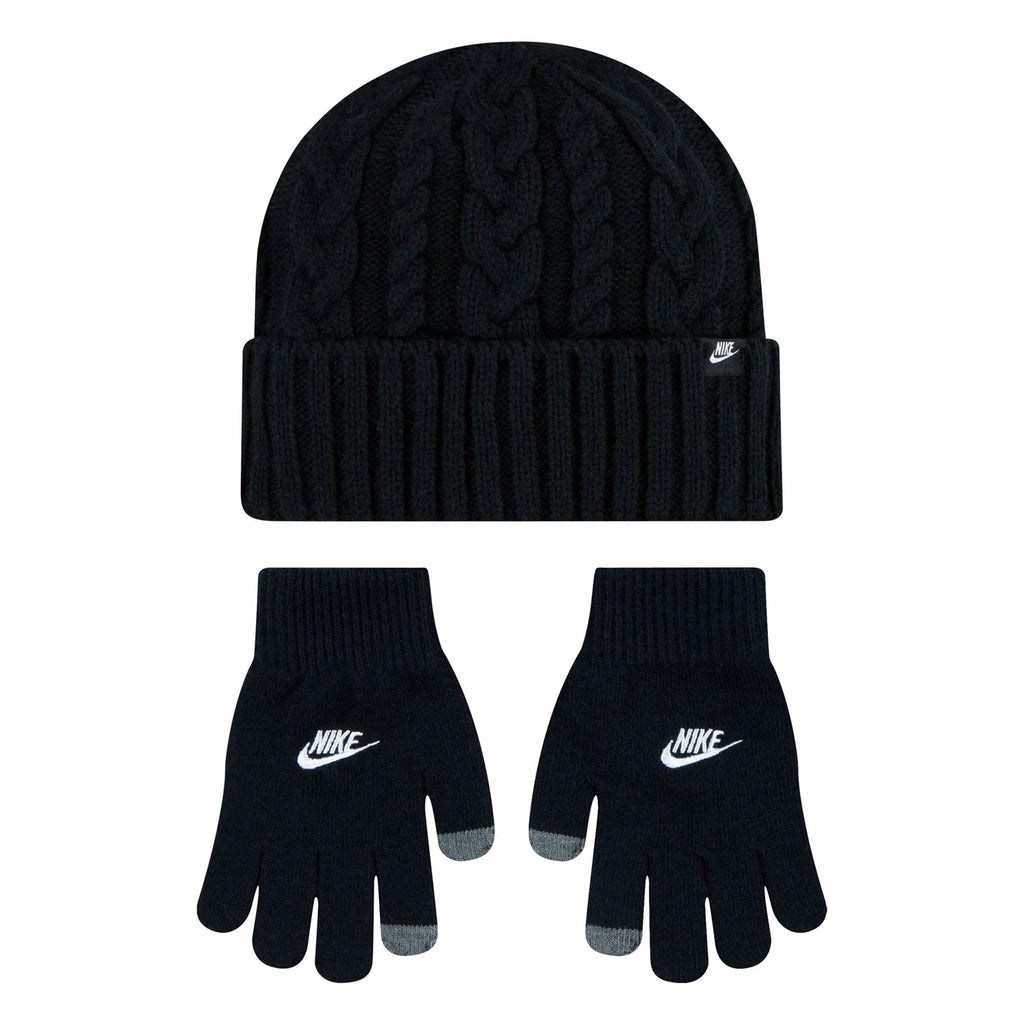 Youth Cable Knit Beanie & Glove Set