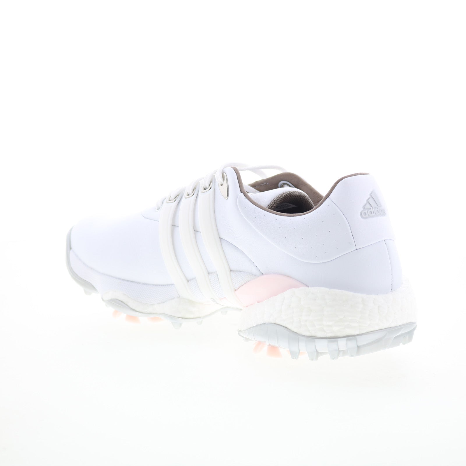 Tour360 22 GV9662 Womens White Leather Lace Up Athletic Golf Shoes
